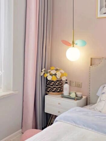 Pendul Moon Petals Color, 1 surse de iluminare